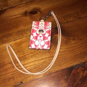 Beautiful coach lanyard